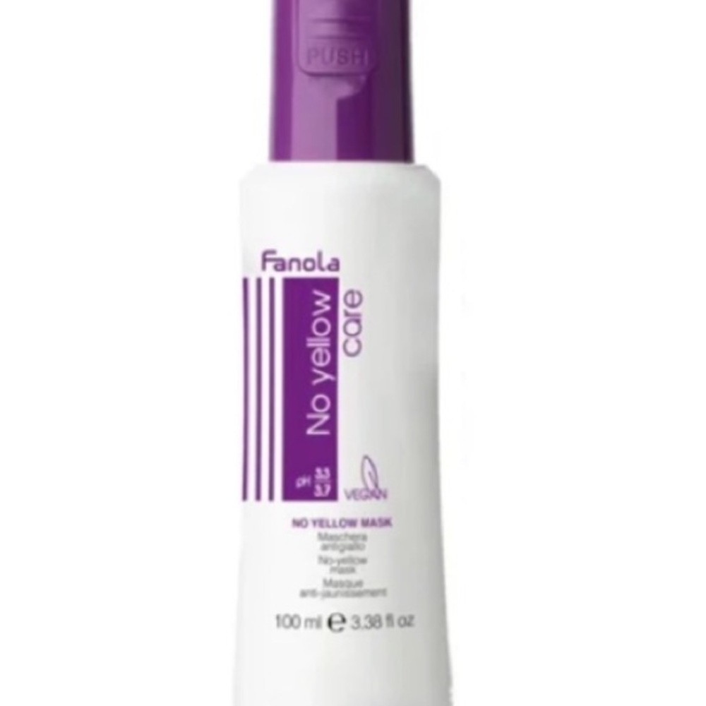 NEW [Fanola] No Yellow Mask 100 ml - Neutralize unwanted yellow/brassy tones! - Picture 2 of 6